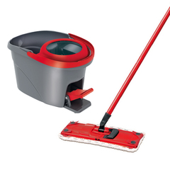 Vileda Easy Wring Ultramat Flat Mop and Bucket with Power Spin Wringer