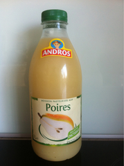 Nectar de poire pasteurise ANDROS, 1l