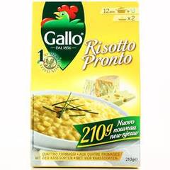 Risotto pronto aux 4 fromages RISO GALLO, boîte de 210g