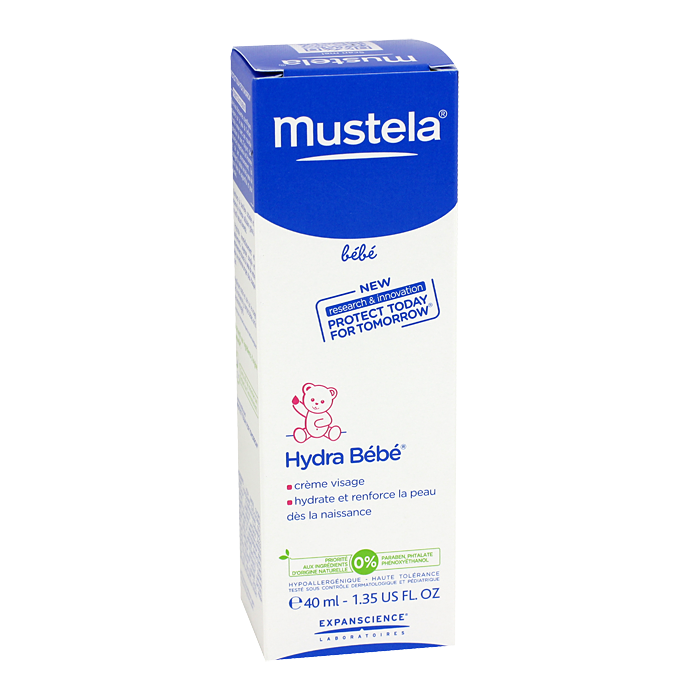 Mustela Hydra Bébé Crème pour Visage Tube + Etui 40 ml