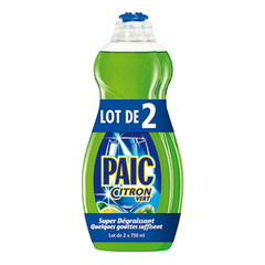 Liquide vaisselle Paic Citron vert 2x750ml