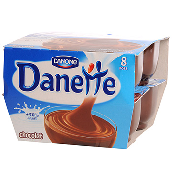 Cremes desserts Danone Danette Chocolat 8x125g