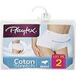 2 Culottes Maxi Cotton PLAYTEX, blanc, taille 44