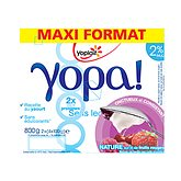 YOPA 2% MG SUR LIT DE FRUITS ROUGES 100Gx8 