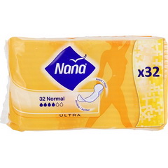 Serviettes hygieniques ultra normal NANA, 32 unites