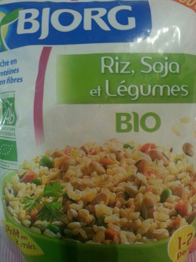 Bjorg Riz, soja et légumes BIO le sachet de 250 g