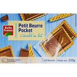 Belle France Petit Beurre/Tablette Chocolat Lait Poche 250 g - Lot de 5