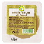 Pouce bloc de foie gras de canard sans morceaux tranche 35g