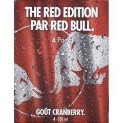 Boisson energisante gout cranberry The Red Edition