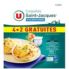 Coquilles Saint Jacques à la bretonne U 4x90g