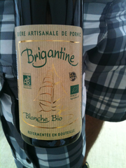 Bière artisanale blanche Brigantine, 5°, bouteille de 75cl