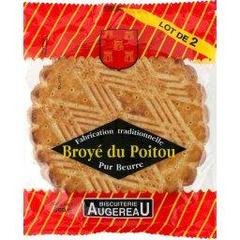 Biscuiterie Augereau, Broye du Poitou, pur beurre, fabrication traditionnelle, le paquet de 2 - 560g