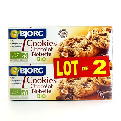 Bjorg bio cookies chocolat noisette 2x200g