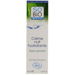 So Bio Etic creme nuit hydratante aloe vera bio flacon pompe 50ml