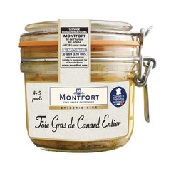 Monfort foie gras canard entier france 160g