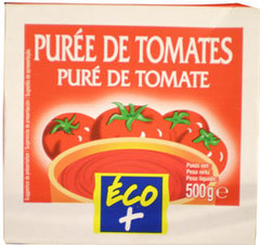 Purée de tomate Eco+ Brique - 500g