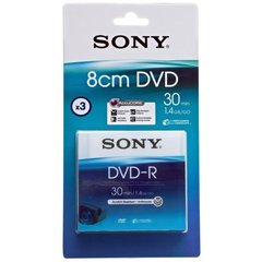 DVD-R pour camescope 1,4GO SONY, 3 unites