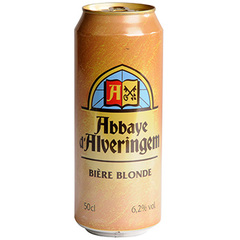 Biere blonde Abbaye Alveringem 6.2%vol. 50cl