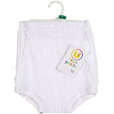2 Culottes normales U TOUT PETITS, taille 1 an, blanc