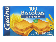 100 biscottes au froment 810g