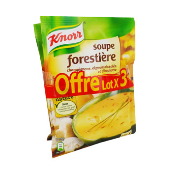 Soupe Knorr forestiere Deshydratee 3x750ml