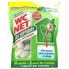 Wc net fosses sceptiques hydrosolubles capsules x22