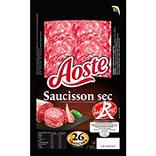 Saucisson sec Label Rouge AOSTE, 26 tranches de 90g