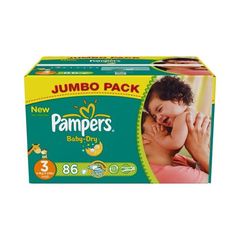 Couches Pampers Baby Dry Jumbo box T3 x86