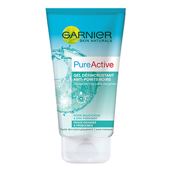 Garnier pure gel nettoyant desincrustant tube 150ml