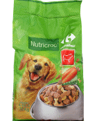 Croquettes pour chien au boeuf et aux legumes