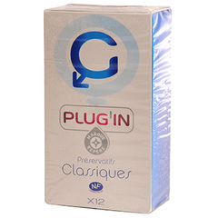 Preservatifs classiques Plug'in x12