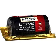 Labeyrie, Bloc foie gras canard 30% morceaux , 14 belles tr, en condtionnement sous vide, 525 gr