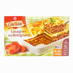 Lasagnes bolognaises Cote table 1kg