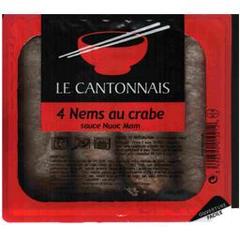 Nems au crabe sauce Nuoc Mam LE CANTONNAIS, 4 pieces, 280g