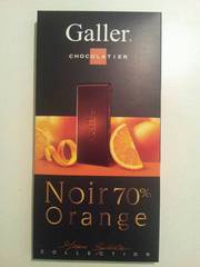Tablette de Chocolat Noir 70% orange