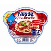 Nestlé p'tite recette spaghetti à la bolognaise 200g dès 12 mois