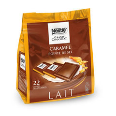 Grand chocolat - Carre de chocolat au lait et caramel - 22 carres
