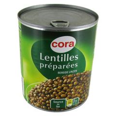 Lentilles preparees