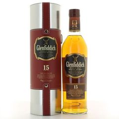 Glenfiddich whisky 15ans 40° -70cl + etui metal explorer