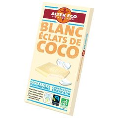 Alter Eco chocolat blanc coco 100g