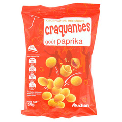 Auchan cacahuetes craquantes gout paprika 1 x 125g