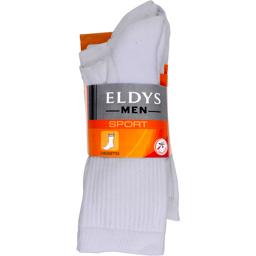 Eldys, Mi-chaussettes sport blanc homme t43/46, le lot de 3