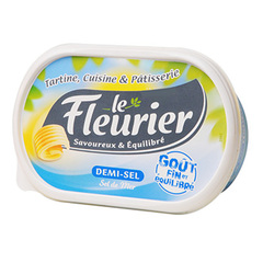 Matiere grasse demi-sel tartines et cuisine LE FLEURIER, 59%MG, 500g