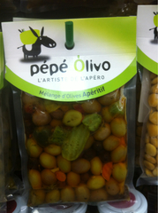 Melange d'olives aperitif PEPE OLIVO, sachet de 200g