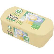 Beurre demi sel de baratte U BIO, 250g