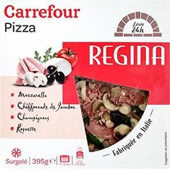 Pizza Regina mozzarella chiffonnade de jambon champignons