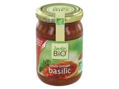 sauce tomate basilic bio jardin bio' 330g