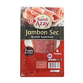 Jambon sec Saint Azay 4 tranches - 100g