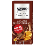 Nestle Grand Chocolat lait caramel beurre demi-sel 150g
