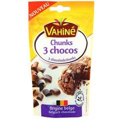 Pepites chunks de 3 chocolats Vahine sachet 100g